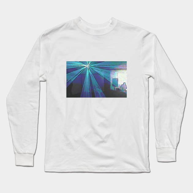 BLACK Electronic Underground #12 Long Sleeve T-Shirt by DomaDART